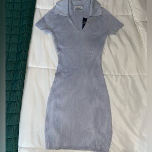 Size XXS Abercrombie collared light blue dress. Never been worn!